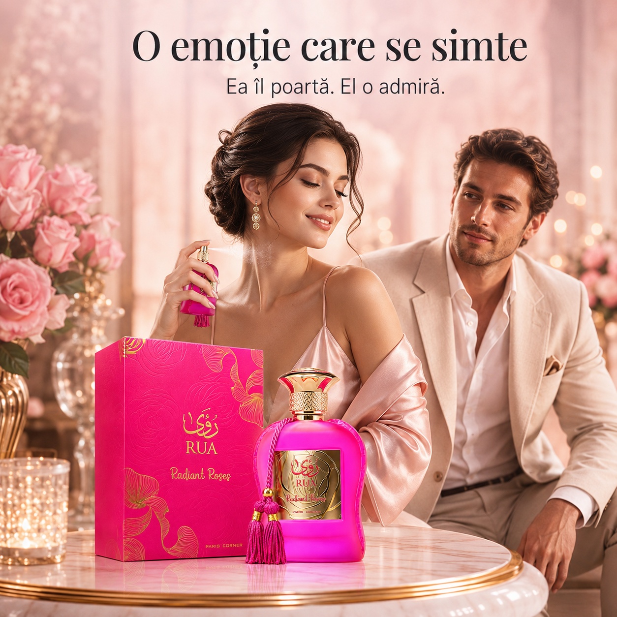 Rua Radiant Roses Paris Corner parfum de damă pentru momente romantice și elegante