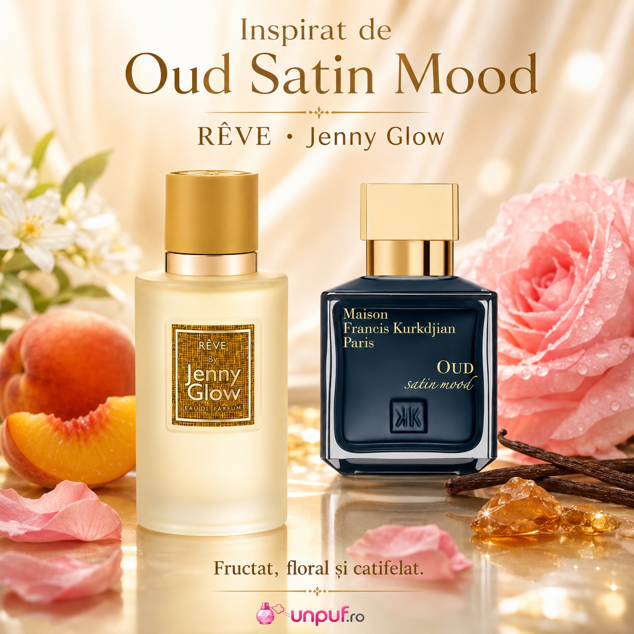 Sterling Reve Jenny Glow inspirat de Oud Satin Mood parfum fructat floral și catifelat