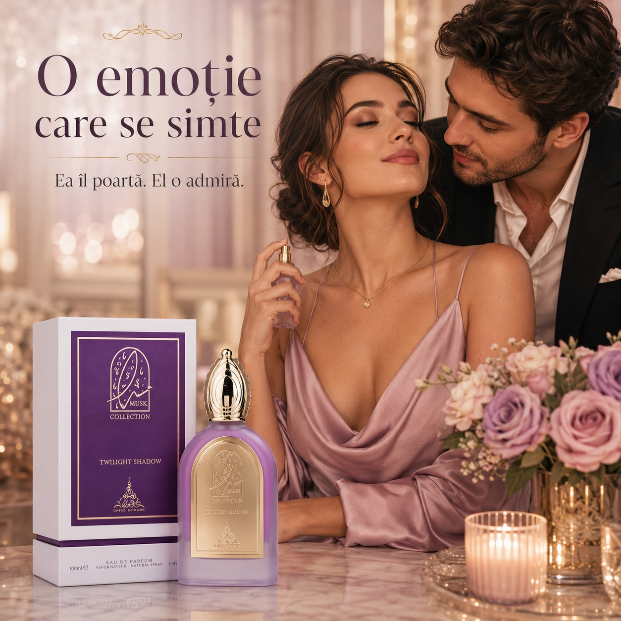 Twilight Shadow Musk Collection parfum delicat floral și elegant pentru momente romantice