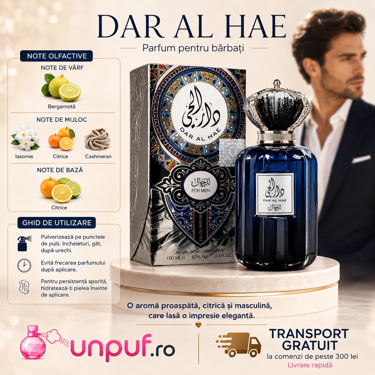 Note olfactive și ghid de utilizare Ard Al Zaafaran Dar Al Hae For Men parfum pentru bărbați