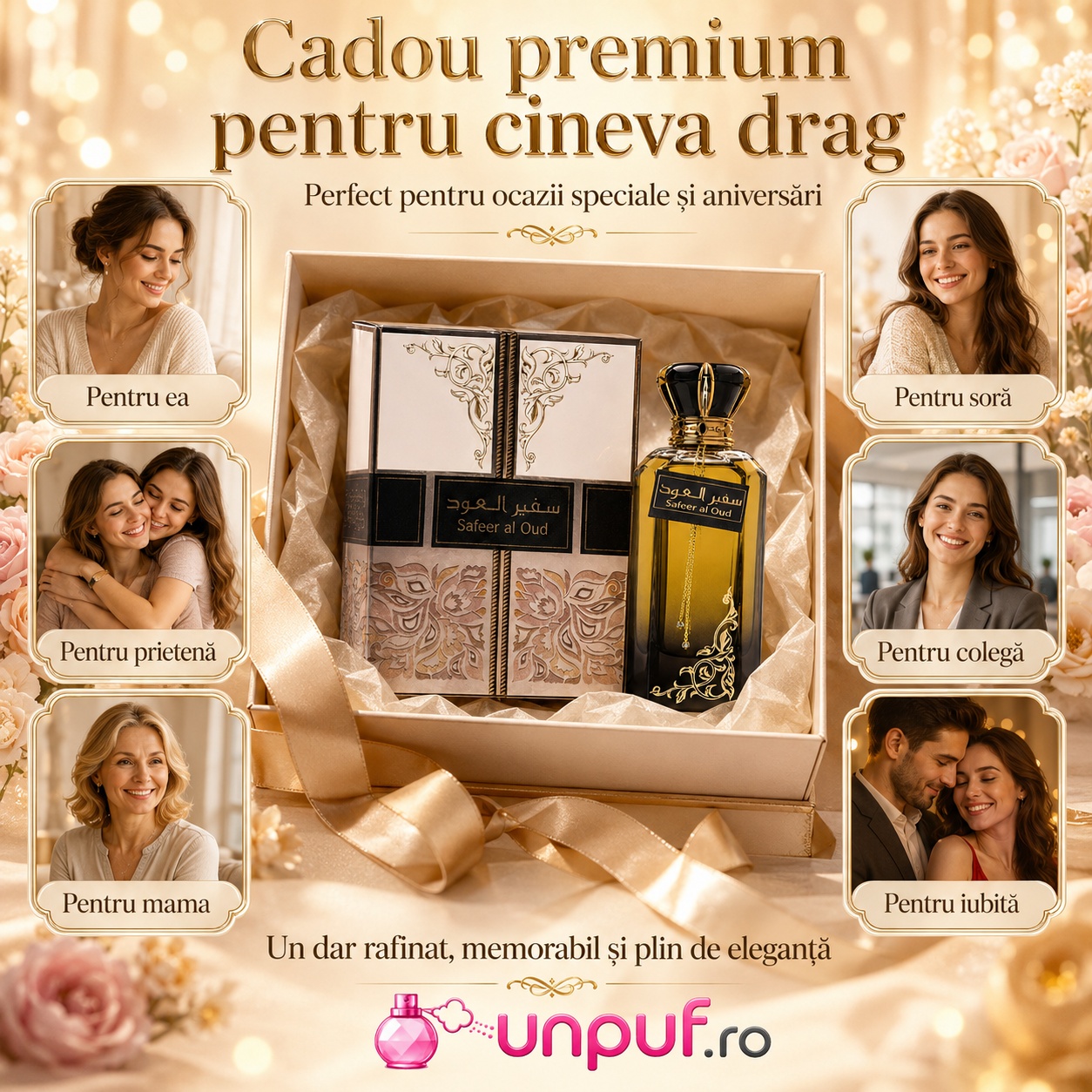 Cadou premium Ard Al Zaafaran Safeer Al Oud pentru ea, soră, prietenă, mamă, colegă sau iubită