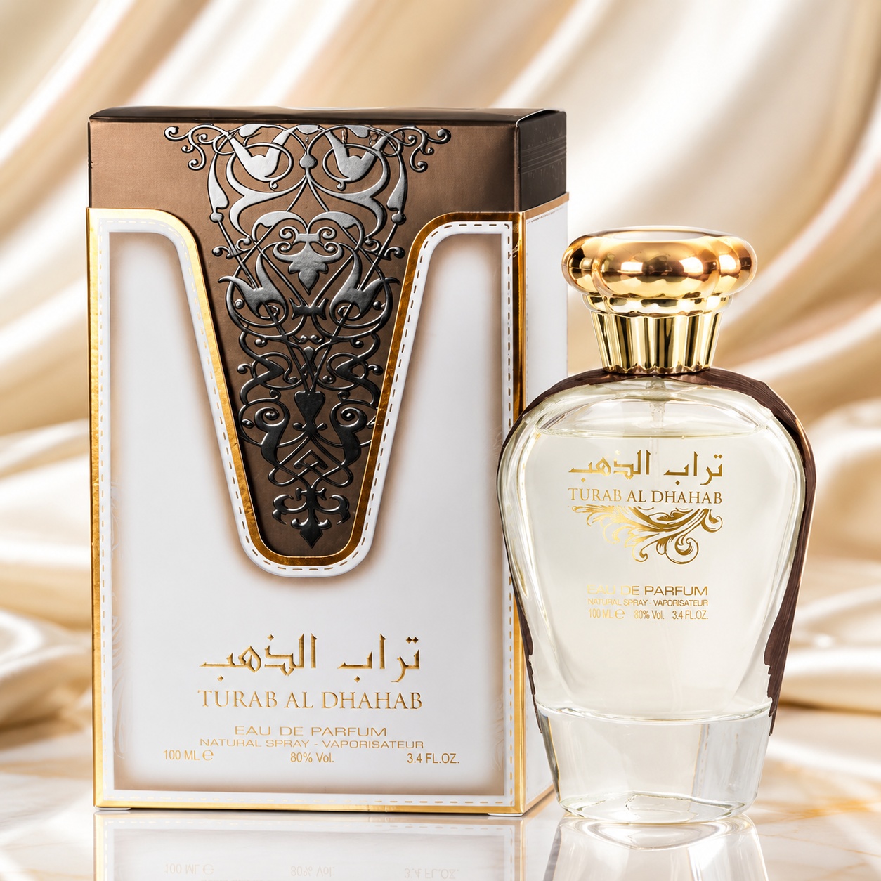 Parfum Arăbesc Ard Al Zaafaran Turab Al Dhahab 100 ml cu sticlă elegantă și cutie premium