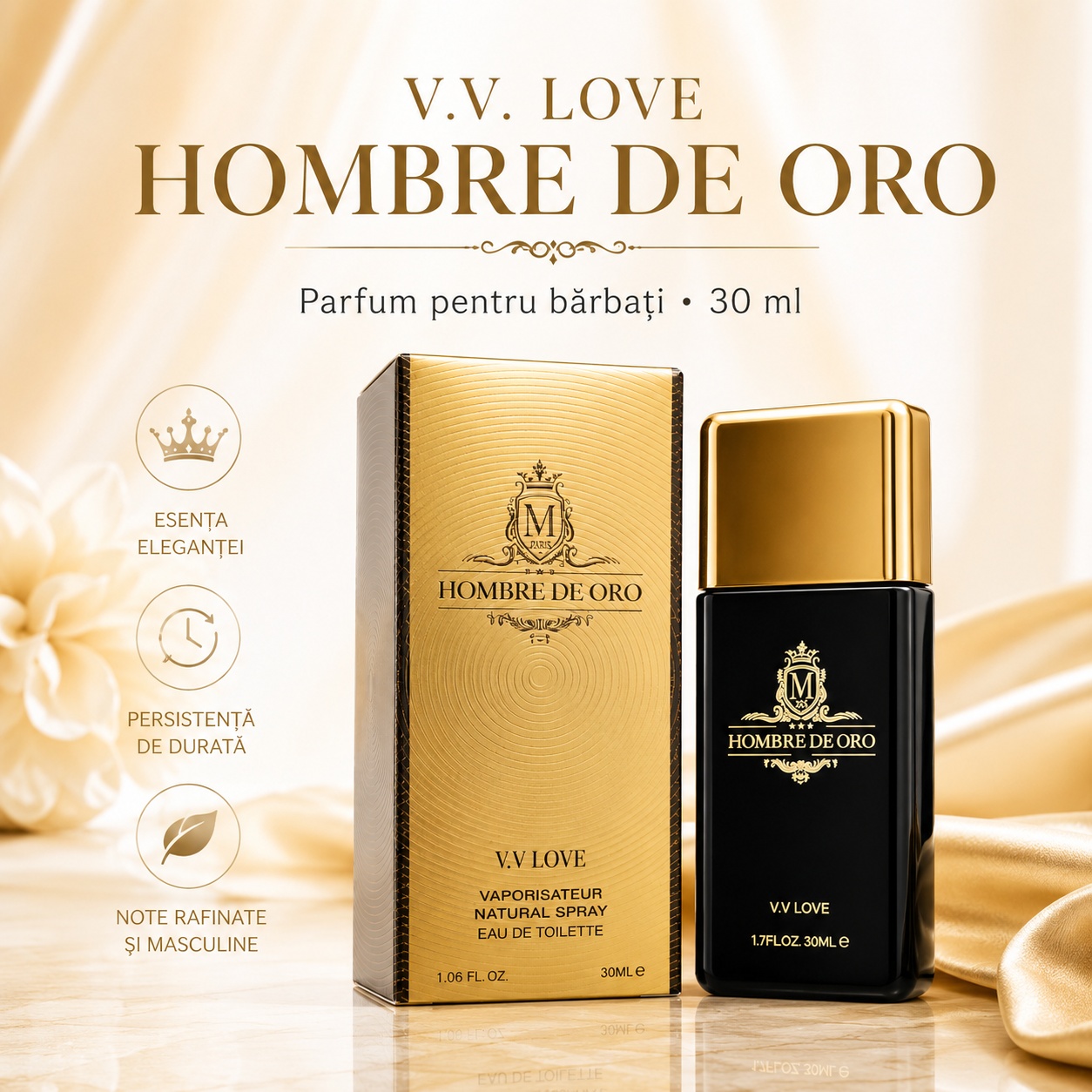 V.V. Love Hombre de Oro parfum pentru bărbați 30 ml