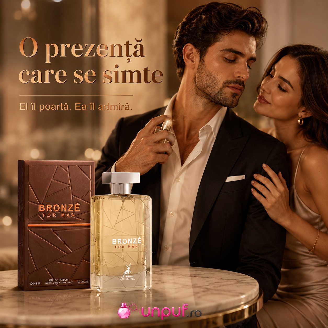 Bronze For Men Maison Alhambra parfum bărbătesc elegant pentru o prezență admirată