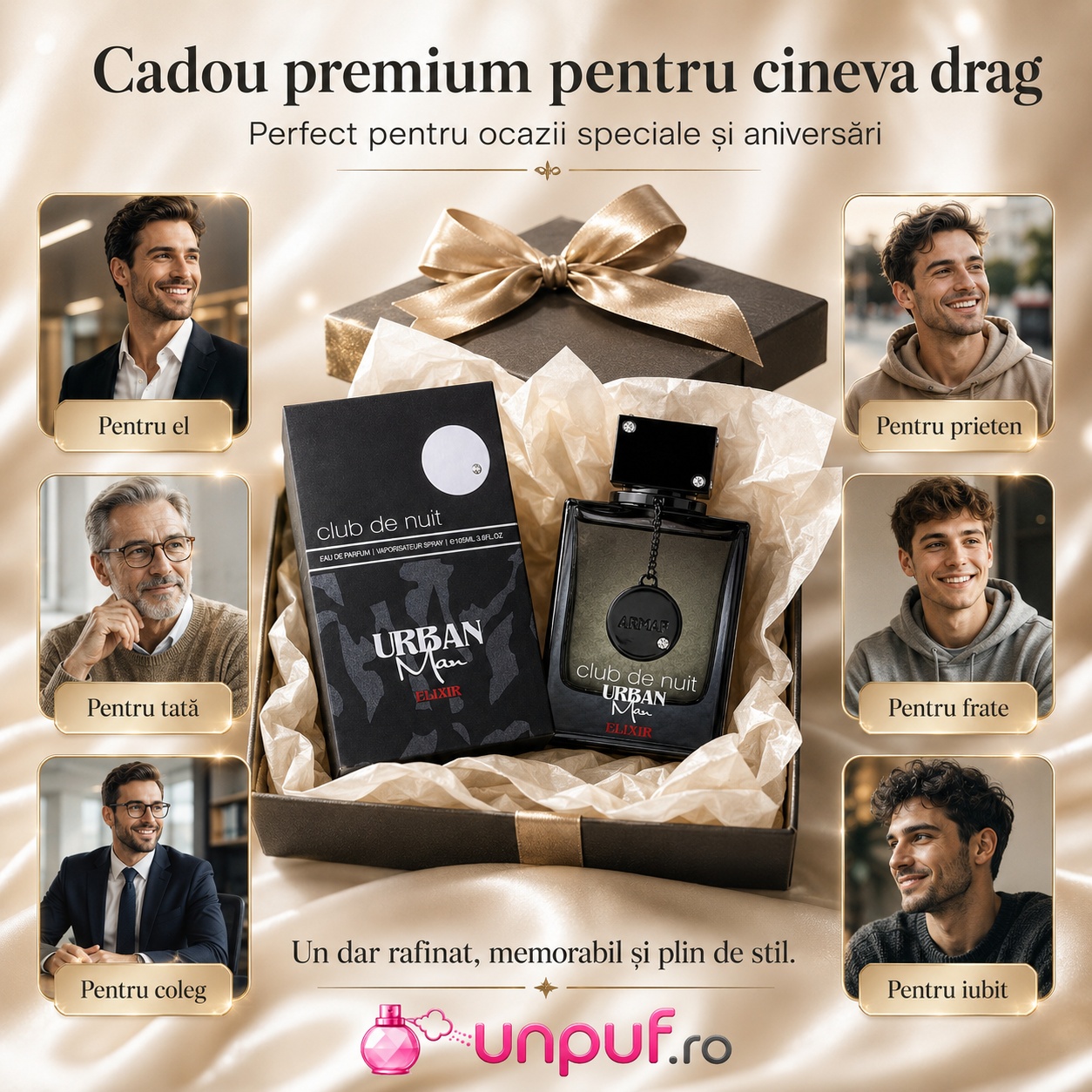 Club De Nuit Urban Man Elixir Armaf cadou premium pentru el, prieten, tată, frate, coleg sau iubit