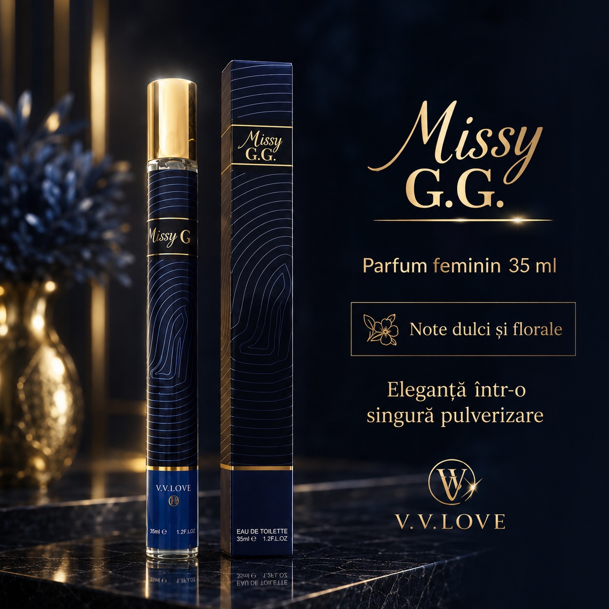 Missy G.G. V.V. Love 35 ml parfum feminin cu note dulci și florale