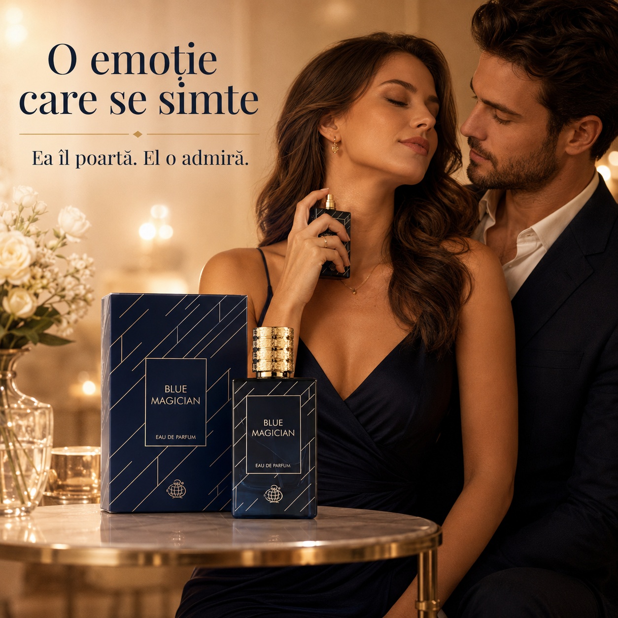 Blue Magician Fragrance World parfum unisex purtat de femei și bărbați