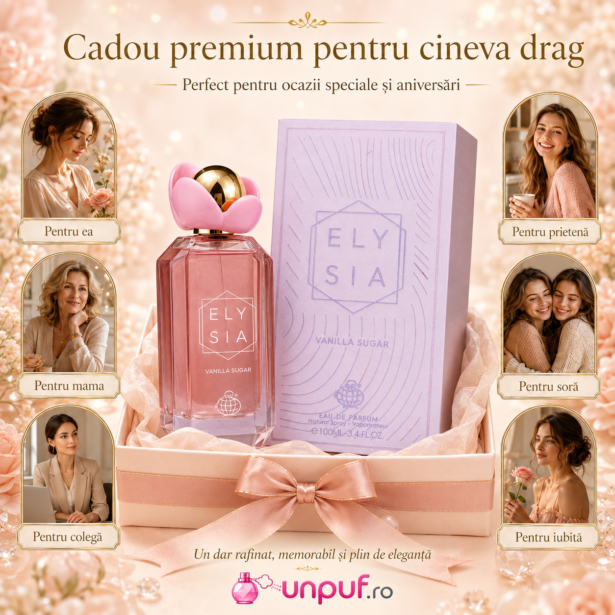 Elysia Vanilla Sugar cadou premium pentru ea mama sora prietena colega si iubita