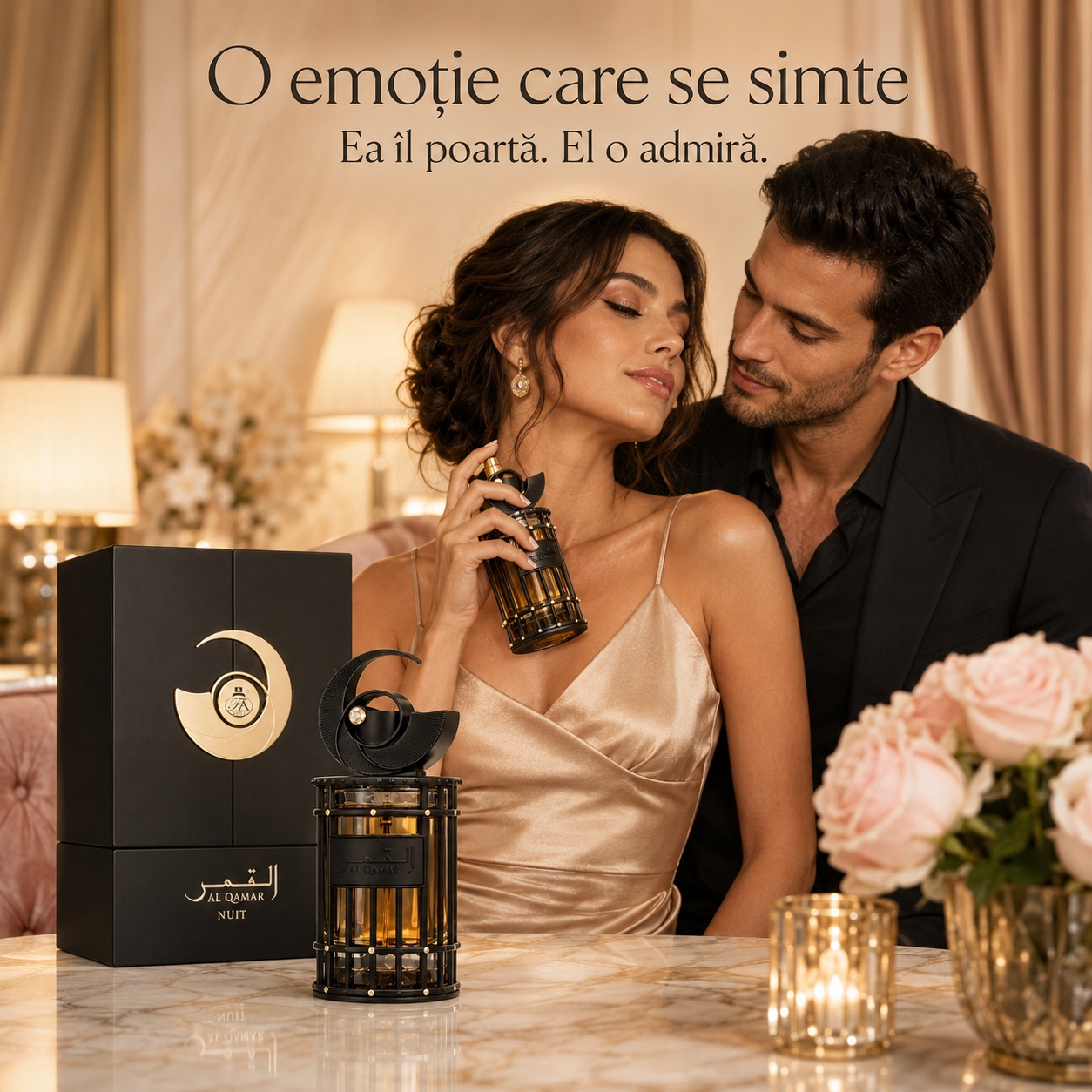 Al Qamar Nuit French Avenue parfum elegant, misterios și intens pentru momente romantice și speciale