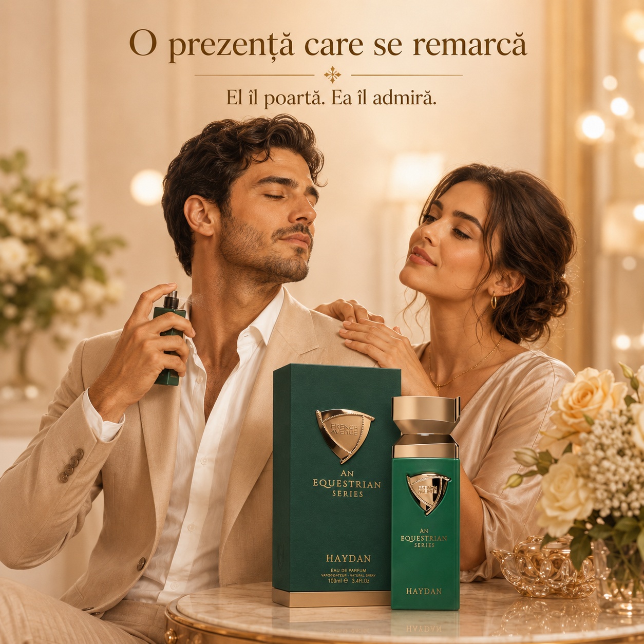 Haydan French Avenue parfum bărbătesc o prezență care se remarcă el &icirc;l poartă ea &icirc;l admiră