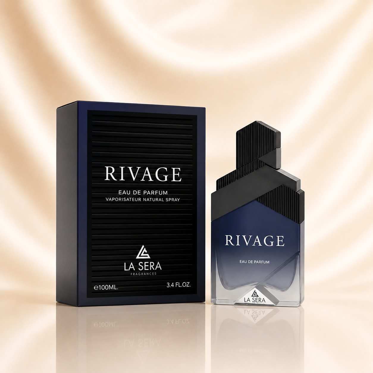 Parfum Arăbesc La Sera Rivage Eau de Parfum 100ml pentru bărbați, sticlă și cutie premium navy