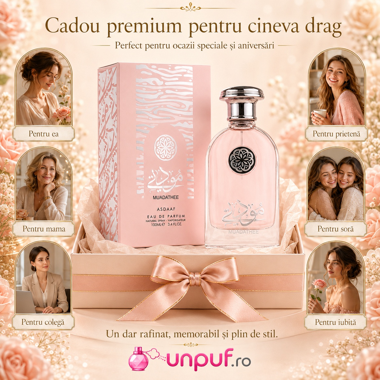 Lattafa Muadathee cadou premium pentru ea pentru mamă pentru soră pentru colegă pentru prietenă sau iubită