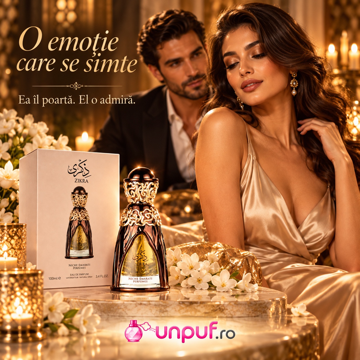 Lattafa Niche Emarati Zikra parfum elegant cald și memorabil pentru întâlniri și momente speciale
