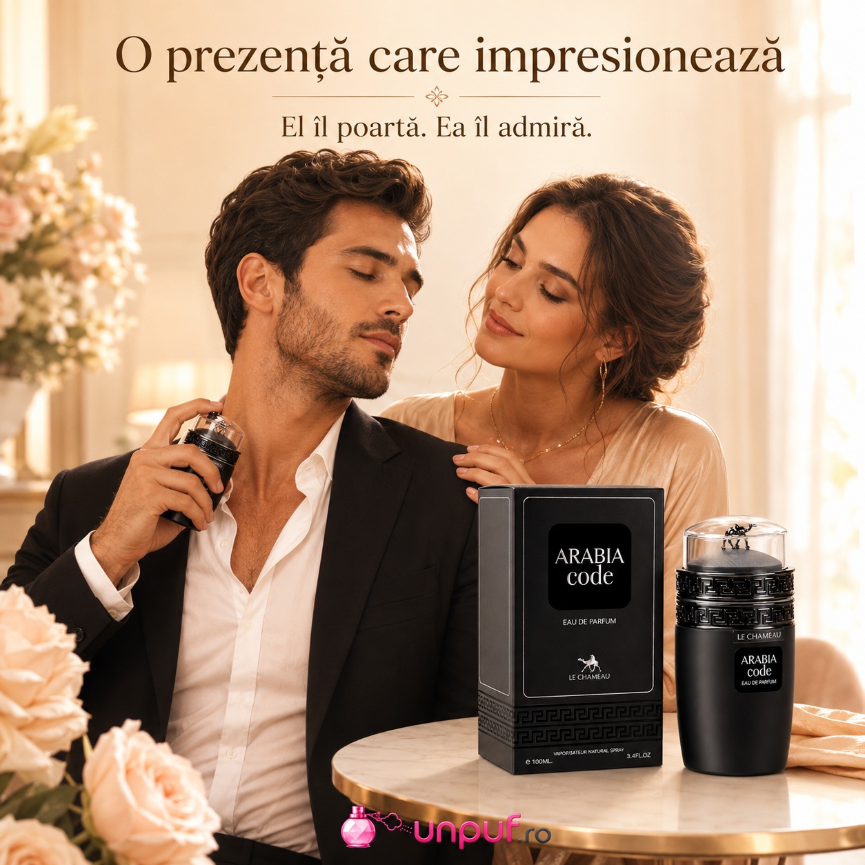 Le Chameau Arabia Code parfum pentru bărbați elegant misterios și seducător purtat la &icirc;nt&acirc;lniri și ocazii speciale