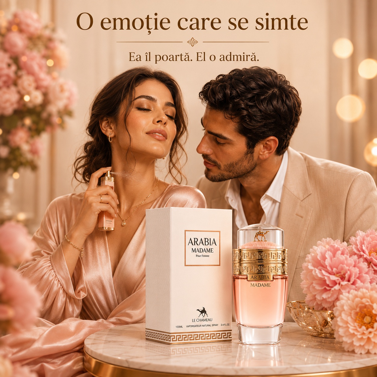 Le Chameau Arabia Madame parfum feminin elegant romantic și rafinat purtat la &icirc;nt&acirc;lniri și ocazii speciale