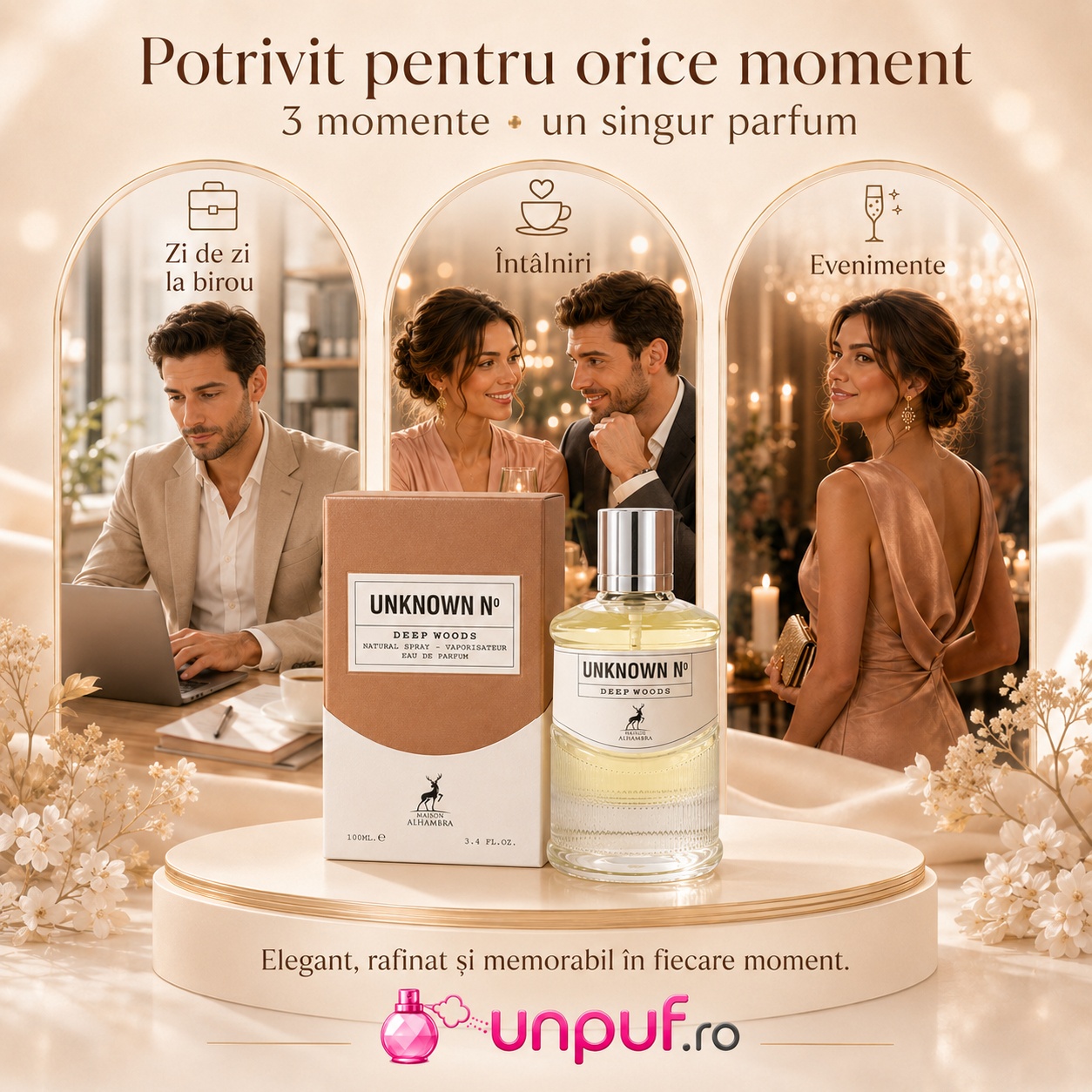 Unknown No Deep Woods potrivit pentru zi de zi, birou, întâlniri și evenimente