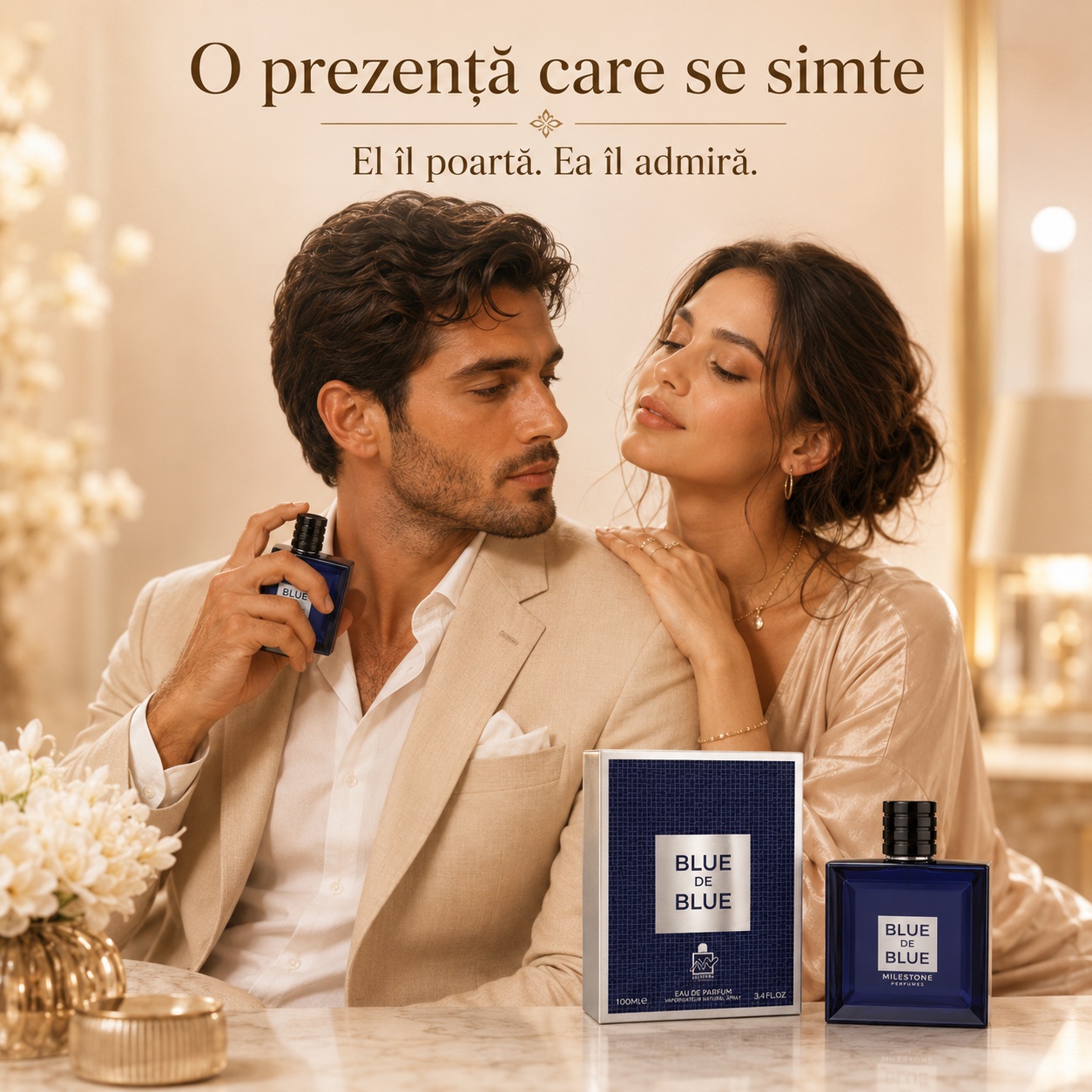 Milestone Blue De Blue parfum bărbătesc fresh, elegant și memorabil pentru &icirc;nt&acirc;lniri și momente speciale