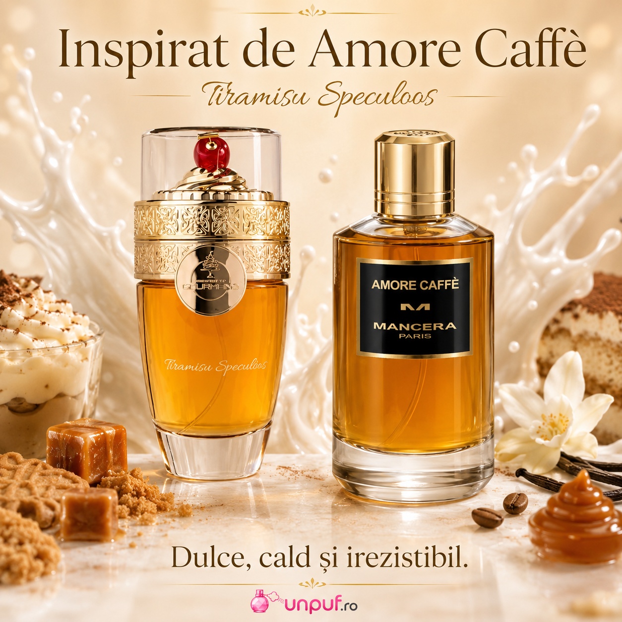 Tiramisu Speculoos inspirat de Amore Caffè, parfum dulce, cald și irezistibil