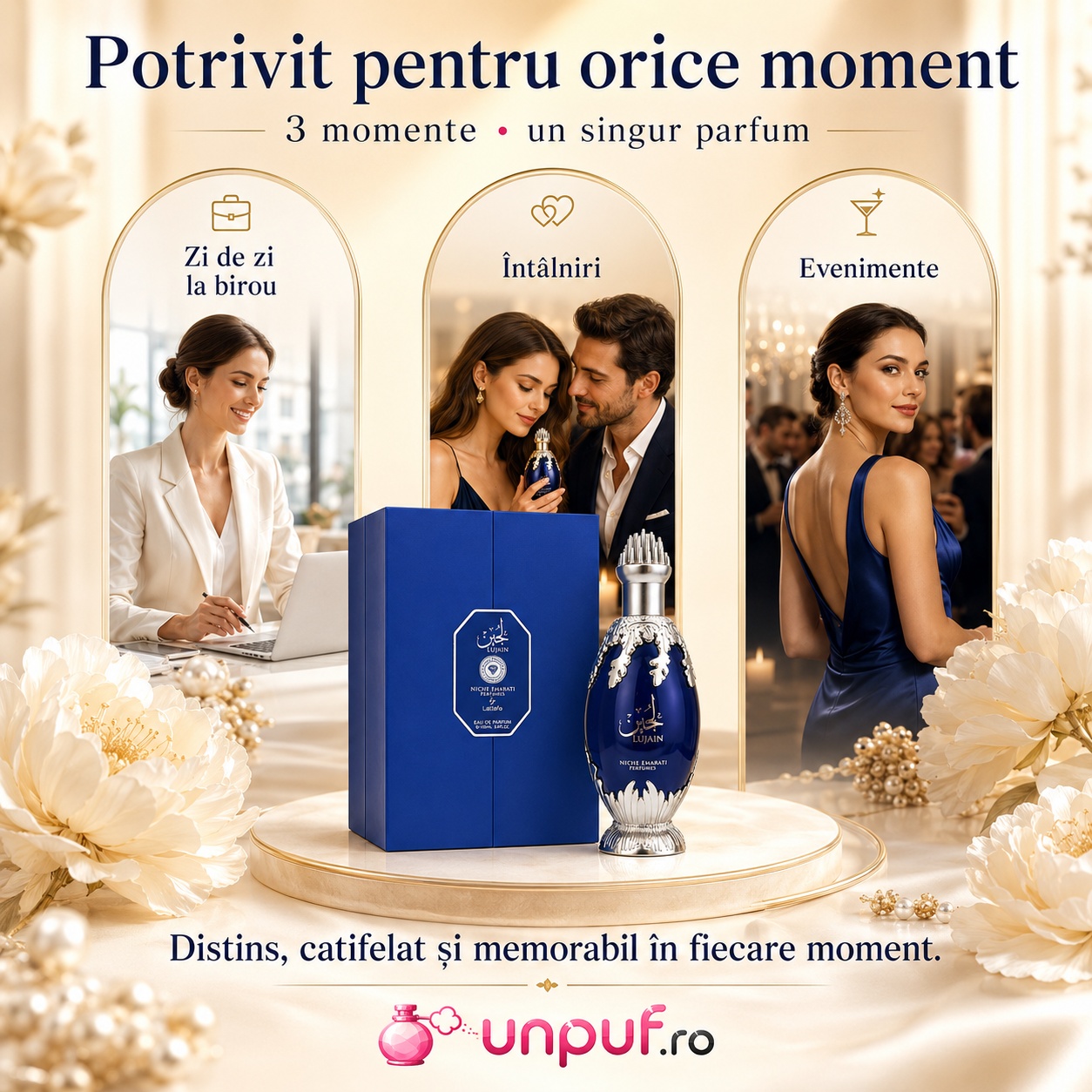 Parfum Lujain Niche Emarati potrivit pentru zi de zi la birou, &icirc;nt&acirc;lniri și evenimente elegante