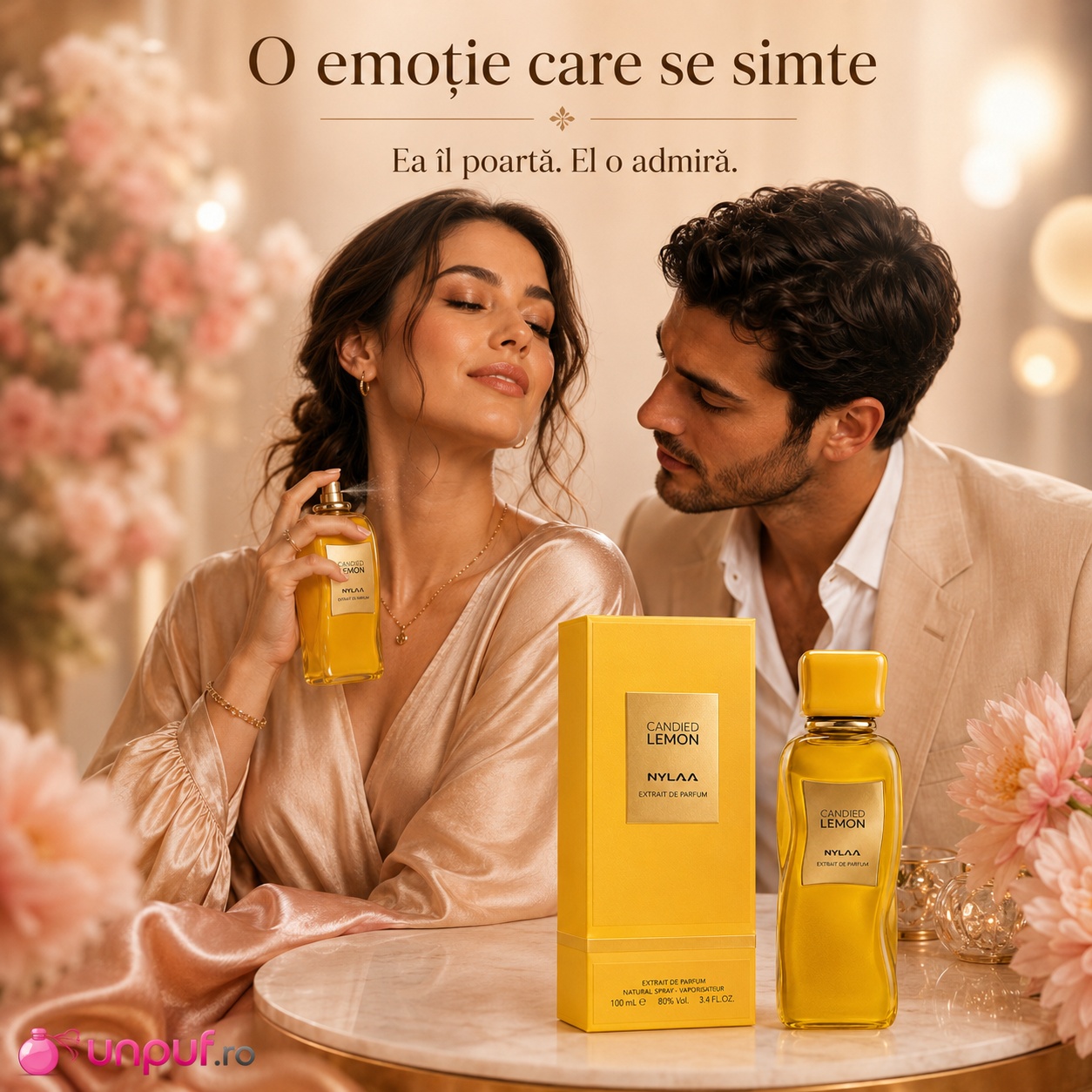 Nylaa Candied Lemon Extrait o emoție care se simte, parfum luminos și feminin