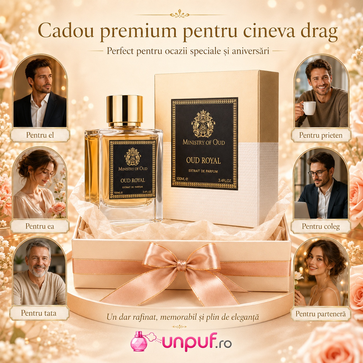 Oud Royal Ministry Of Oud cadou premium pentru bărbați, partener, prieten, tată sau coleg