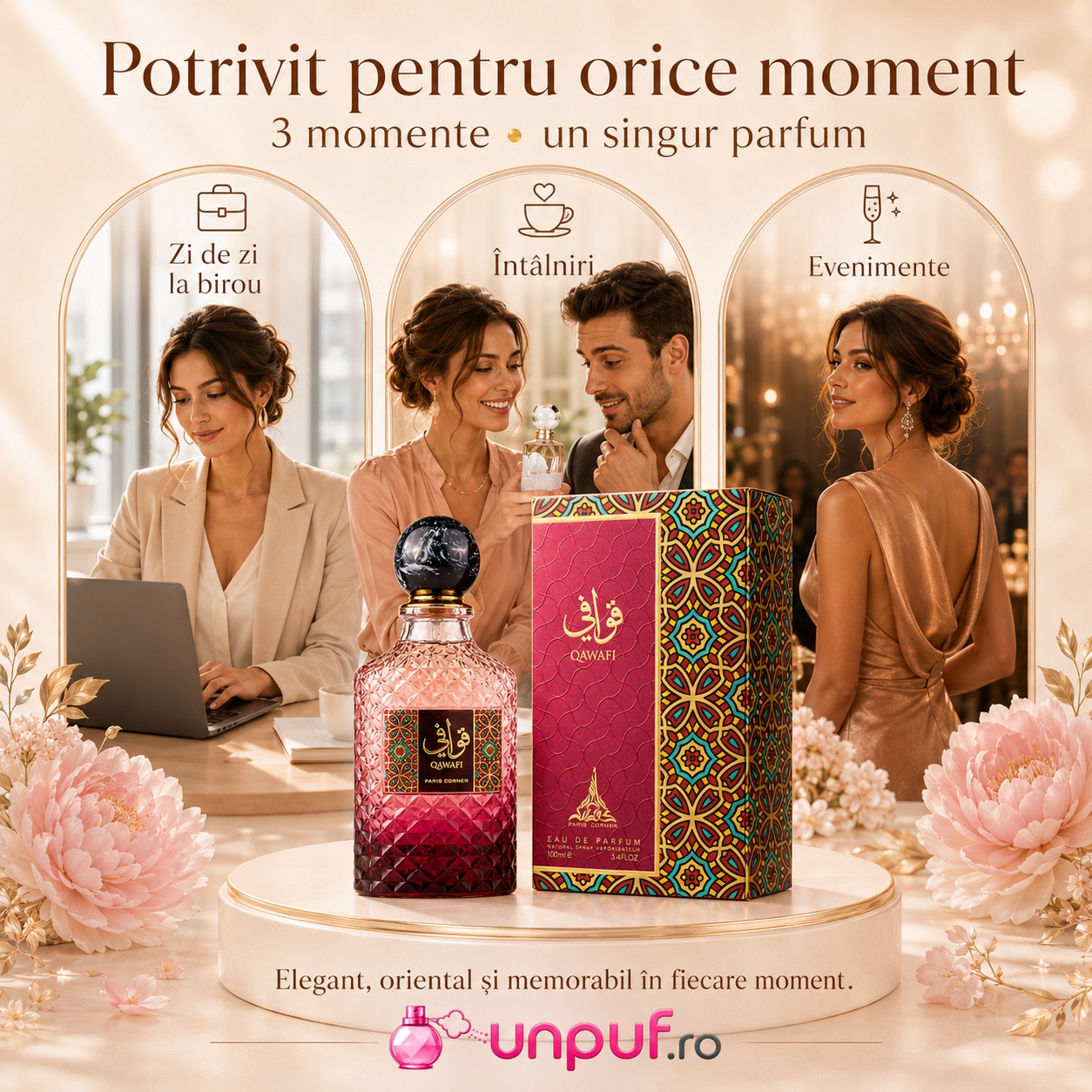 Qawafi Paris Corner potrivit pentru zi de zi &icirc;nt&acirc;lniri și evenimente elegante