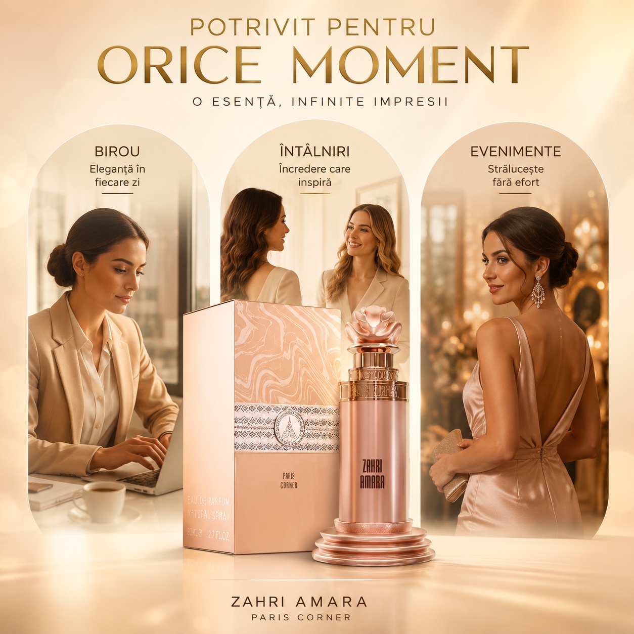 Paris Corner Zahri Amara potrivit pentru birou, întâlniri și evenimente elegante
