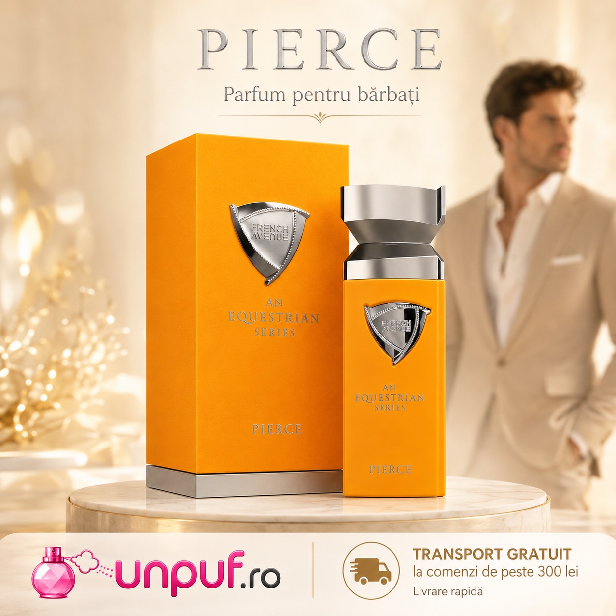 Pierce French Avenue parfum bărbătesc cu transport gratuit la comenzi de peste 300 lei unpuf.ro