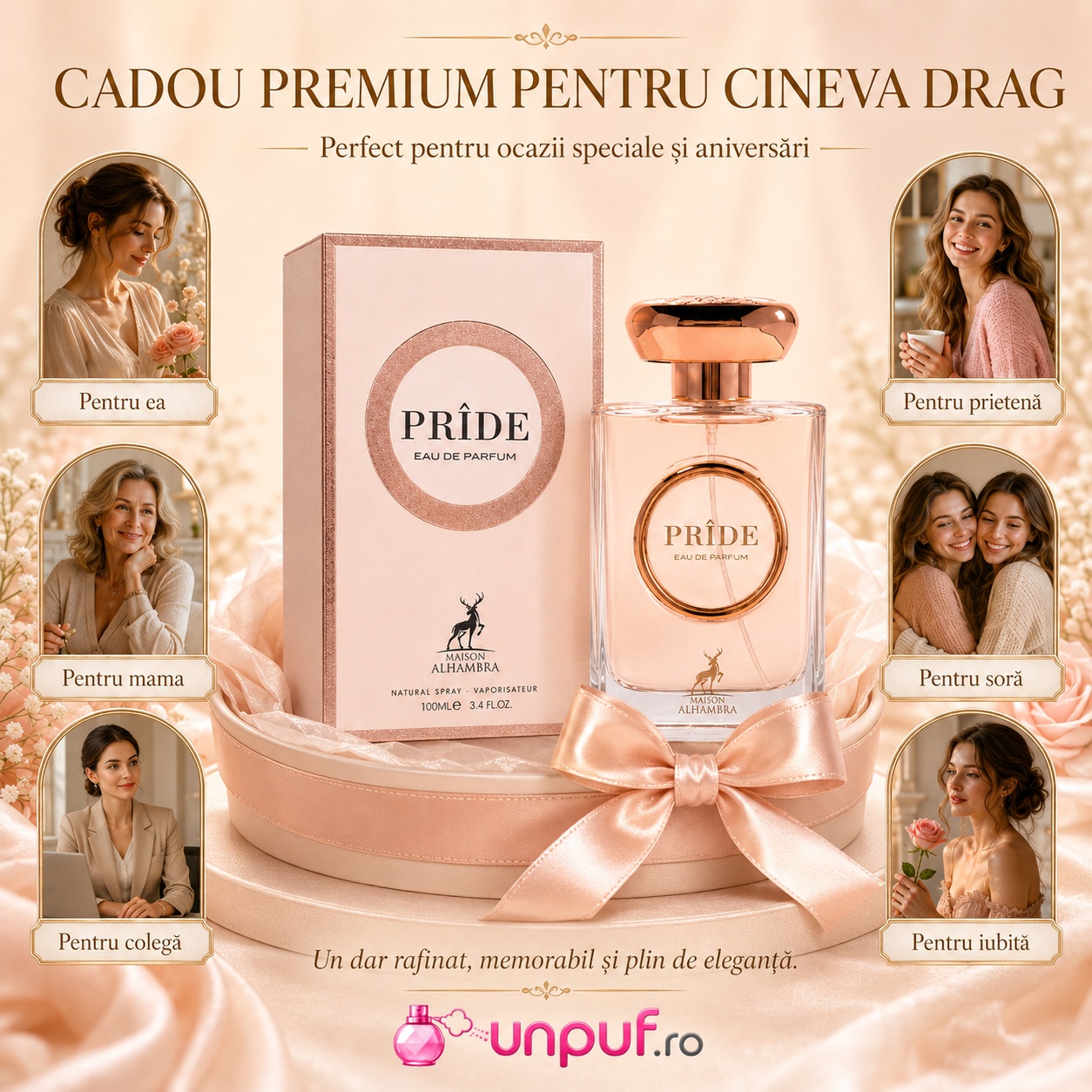 Pride Maison Alhambra cadou premium pentru ea, mamă, prietenă, soră, colegă sau iubită