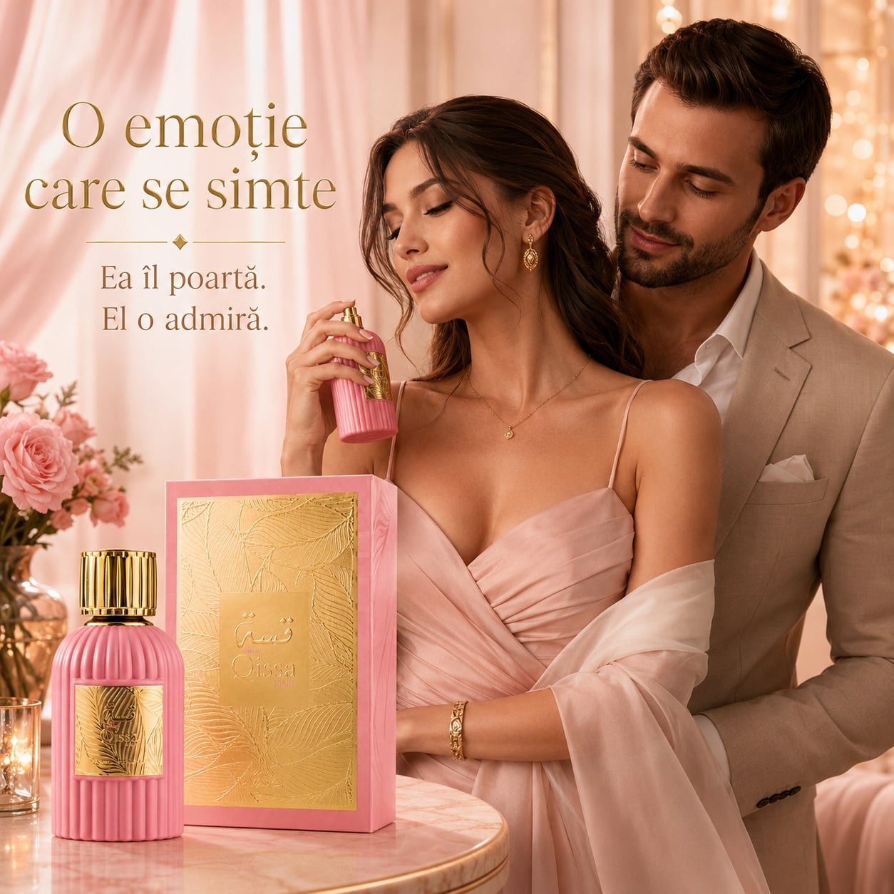 Qissa Pink Paris Corner parfum de damă romantic și elegant pentru momente speciale