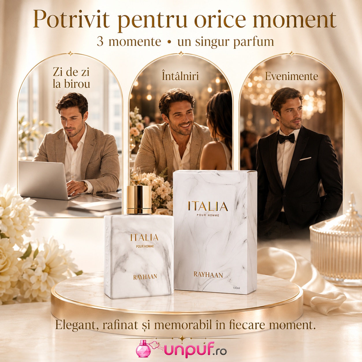 Rayhaan Italia potrivit pentru zi de zi la birou, întâlniri și evenimente elegante