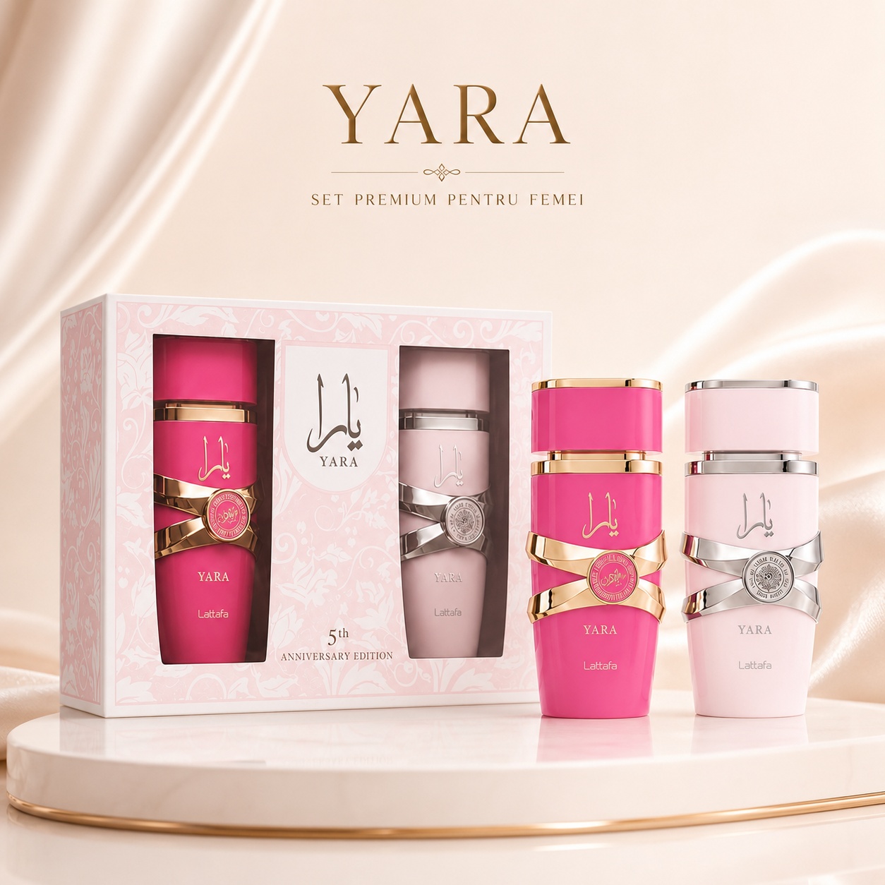 Lattafa Yara Eau de Parfum cu note de orhidee, heliotrop, mandarină, vanilie și mosc