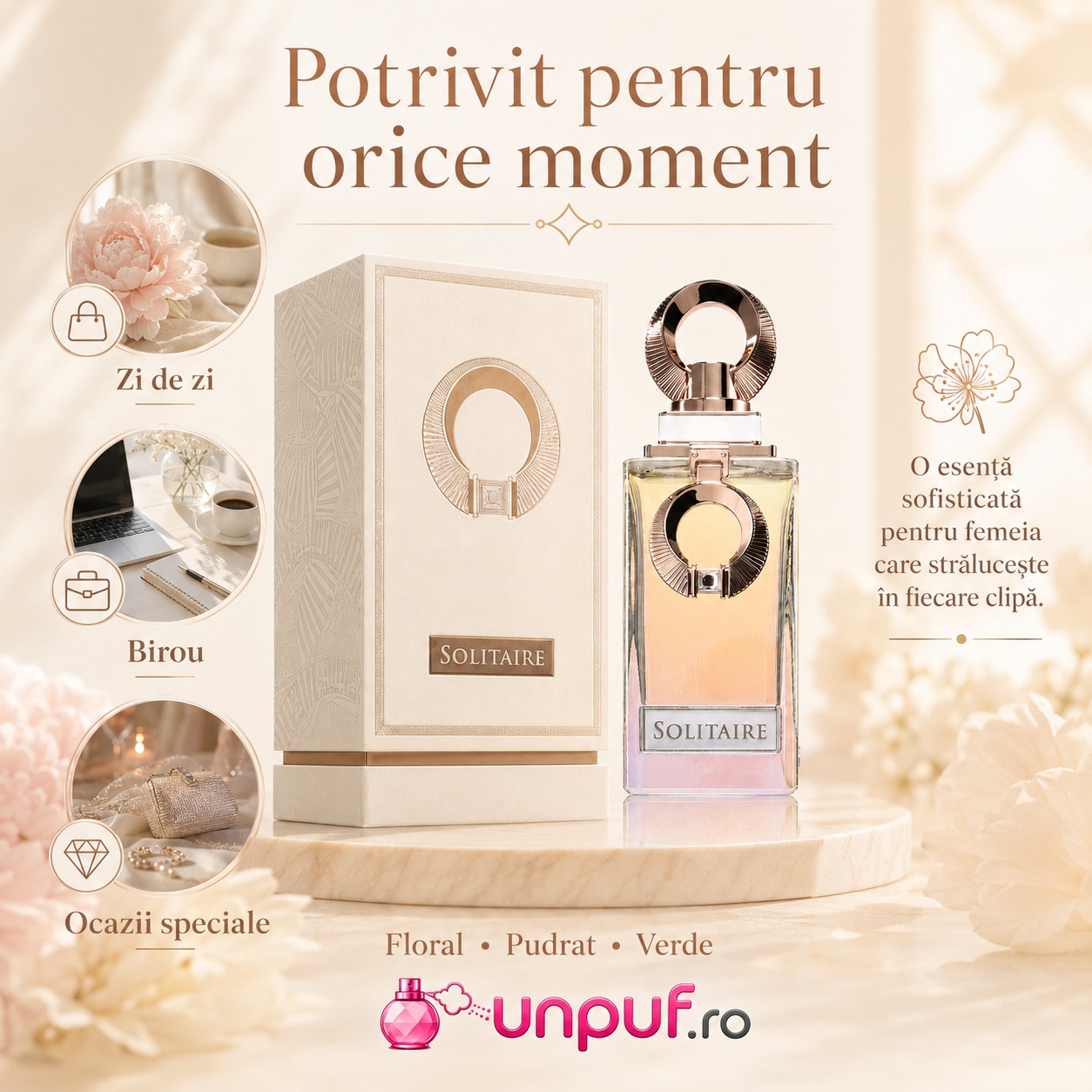 Parfum Solitaire French Avenue potrivit pentru zi de zi, birou și ocazii speciale