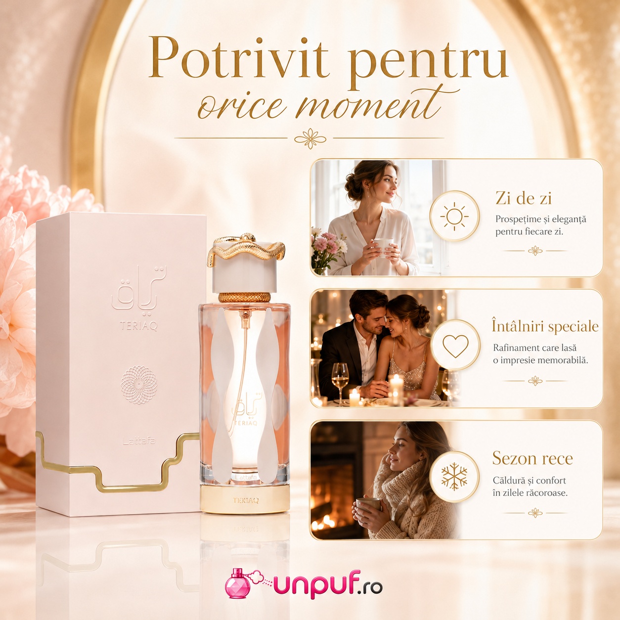 Parfum Teriaq Lattafa potrivit pentru zi de zi, &icirc;nt&acirc;lniri speciale și sezon rece