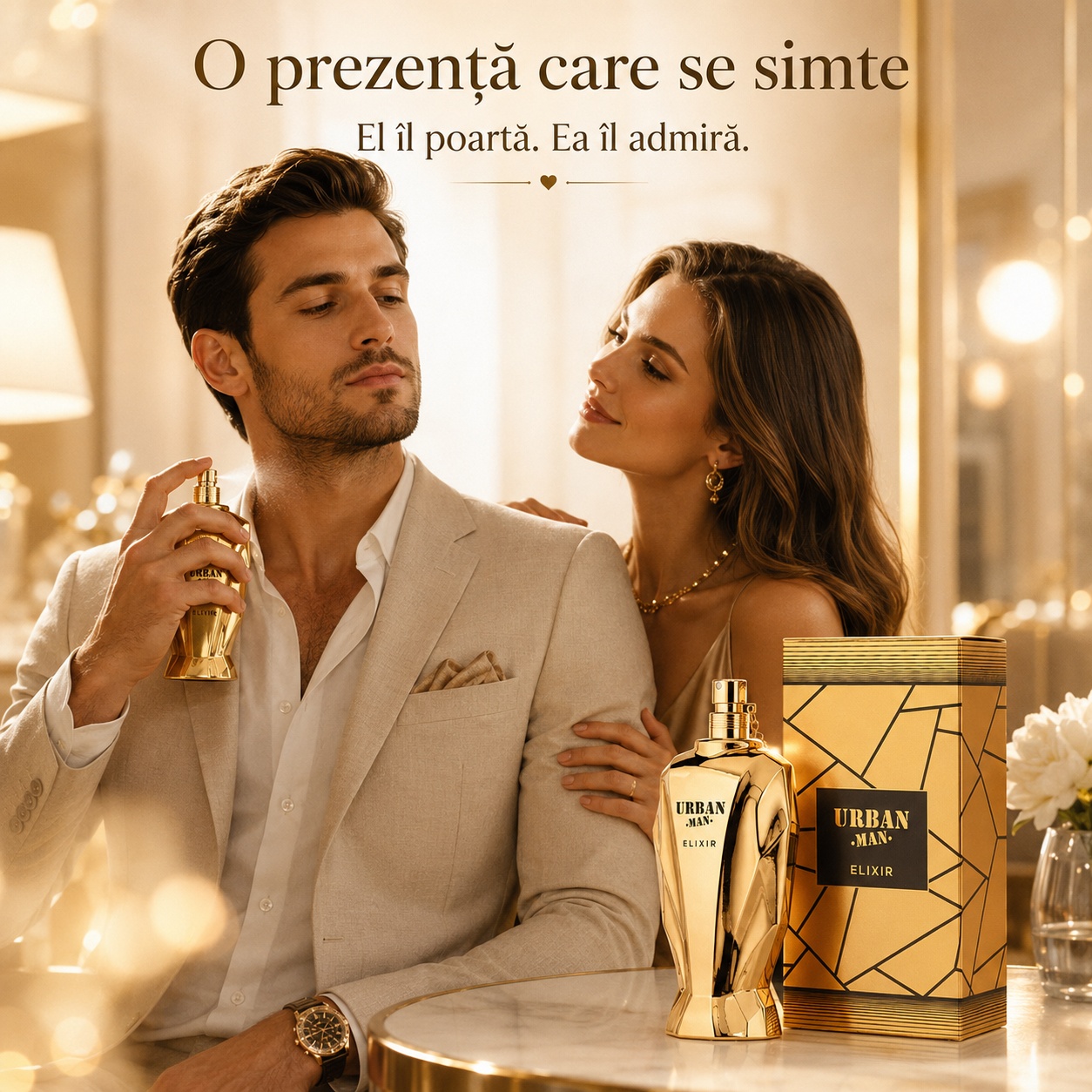 Urban Man Elixir Fragrance World parfum bărbătesc seducător pentru &icirc;nt&acirc;lniri și momente speciale