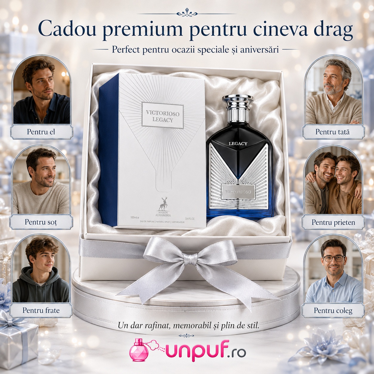 Victorioso Legacy Maison Alhambra cadou premium pentru el, tată, soț, frate, coleg sau prieten