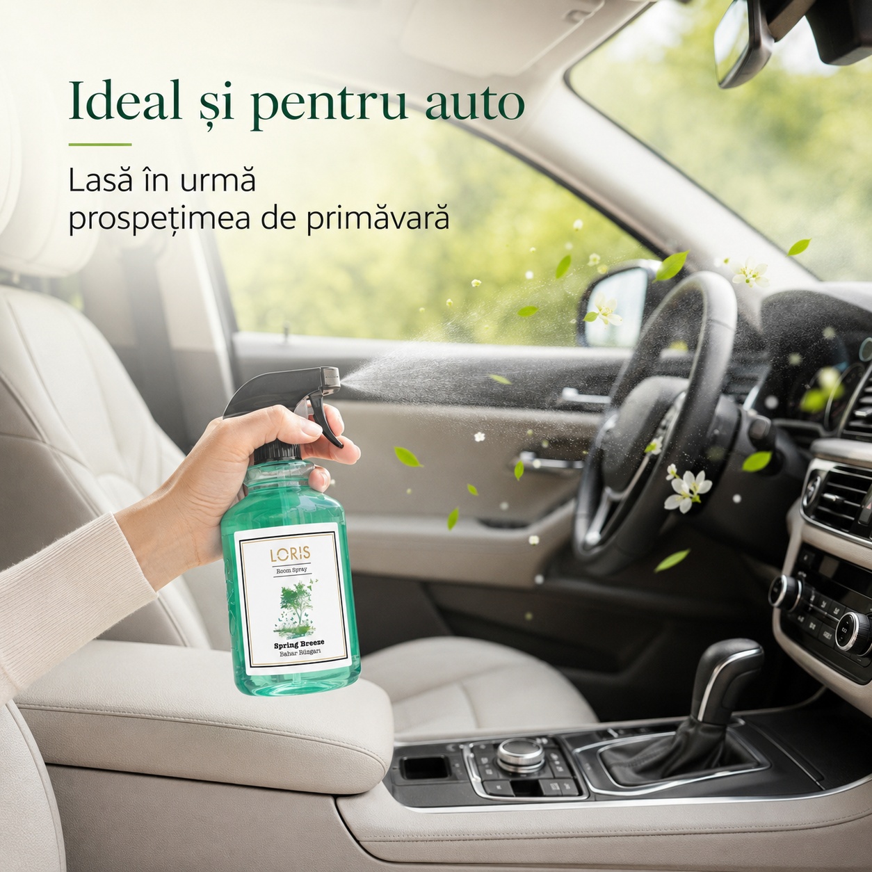 Spray Odorizant Loris Pafum Spring Breeze ideal și pentru auto prospețime de primăvară &icirc;n mașină
