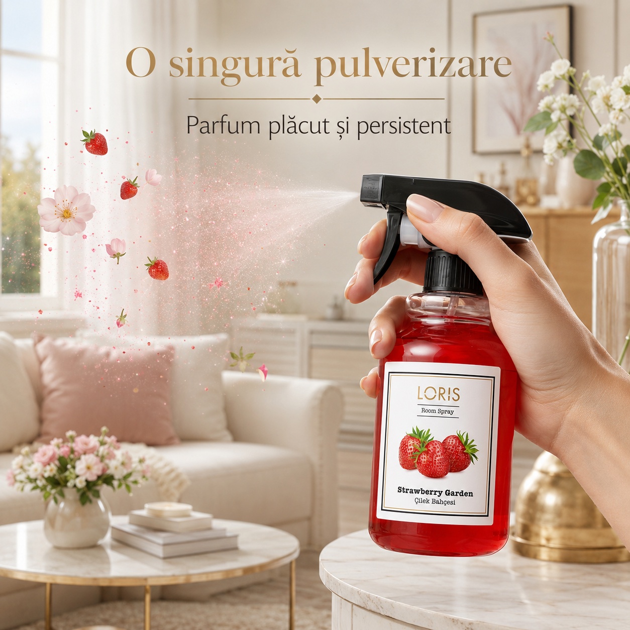 Loris Pafum Strawberry Garden o singură pulverizare parfum plăcut și persistent