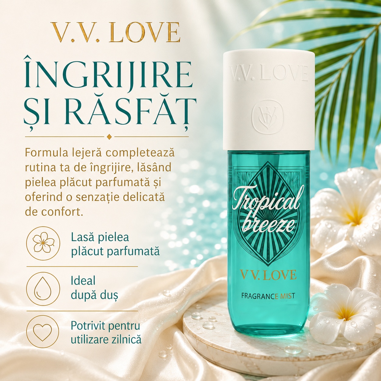 V.V. Love Tropical Breeze &icirc;ngrijire și răsfăț spray parfumat corp 150 ml damă