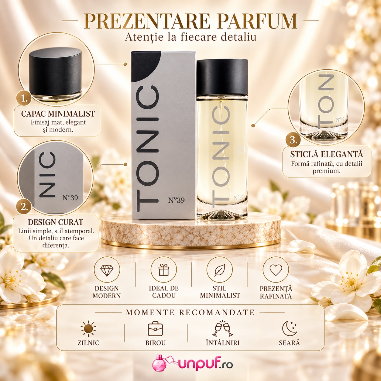 Prezentare flacon și ambalaj Tonic No 39 AMD Perfumes