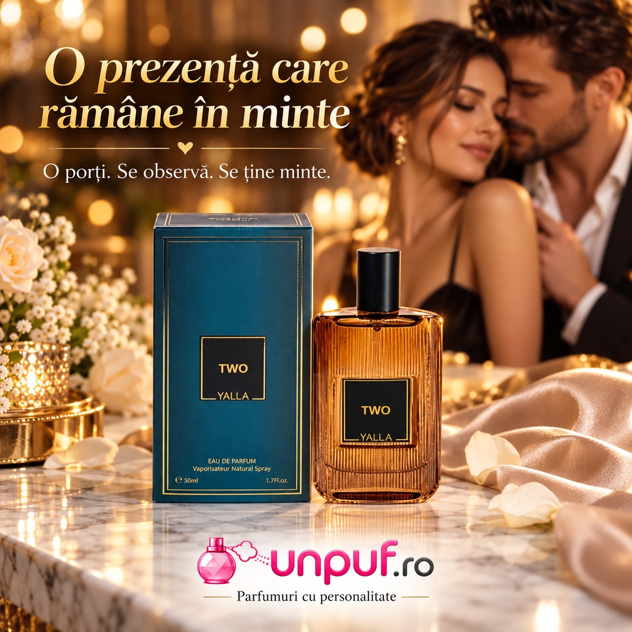 Two Yalla parfum unisex pentru apropiere seri romantice și momente memorabile