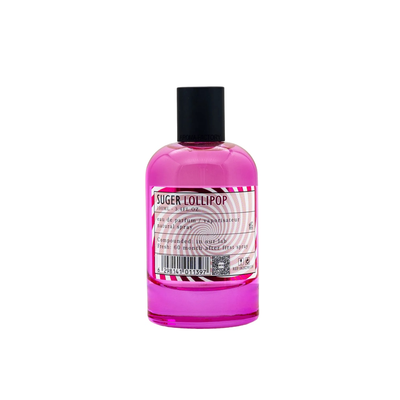 Flacon Aro-Fac Suger Lollipop Eau de Parfum 100 ml pe fundal alb