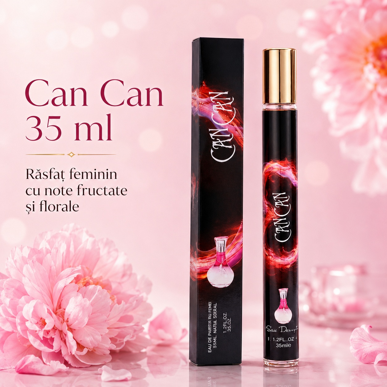 CanCan 35 ml răsfăț feminin cu note fructate și florale, apă de parfum pentru femei