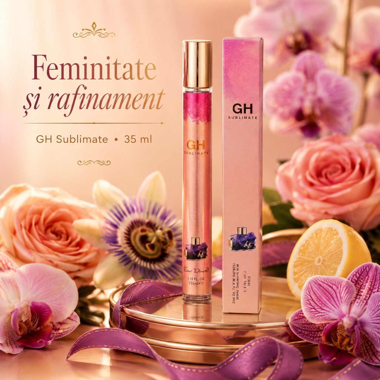 GH Sublimate 35 ml feminitate și rafinament, parfum floral pentru femei