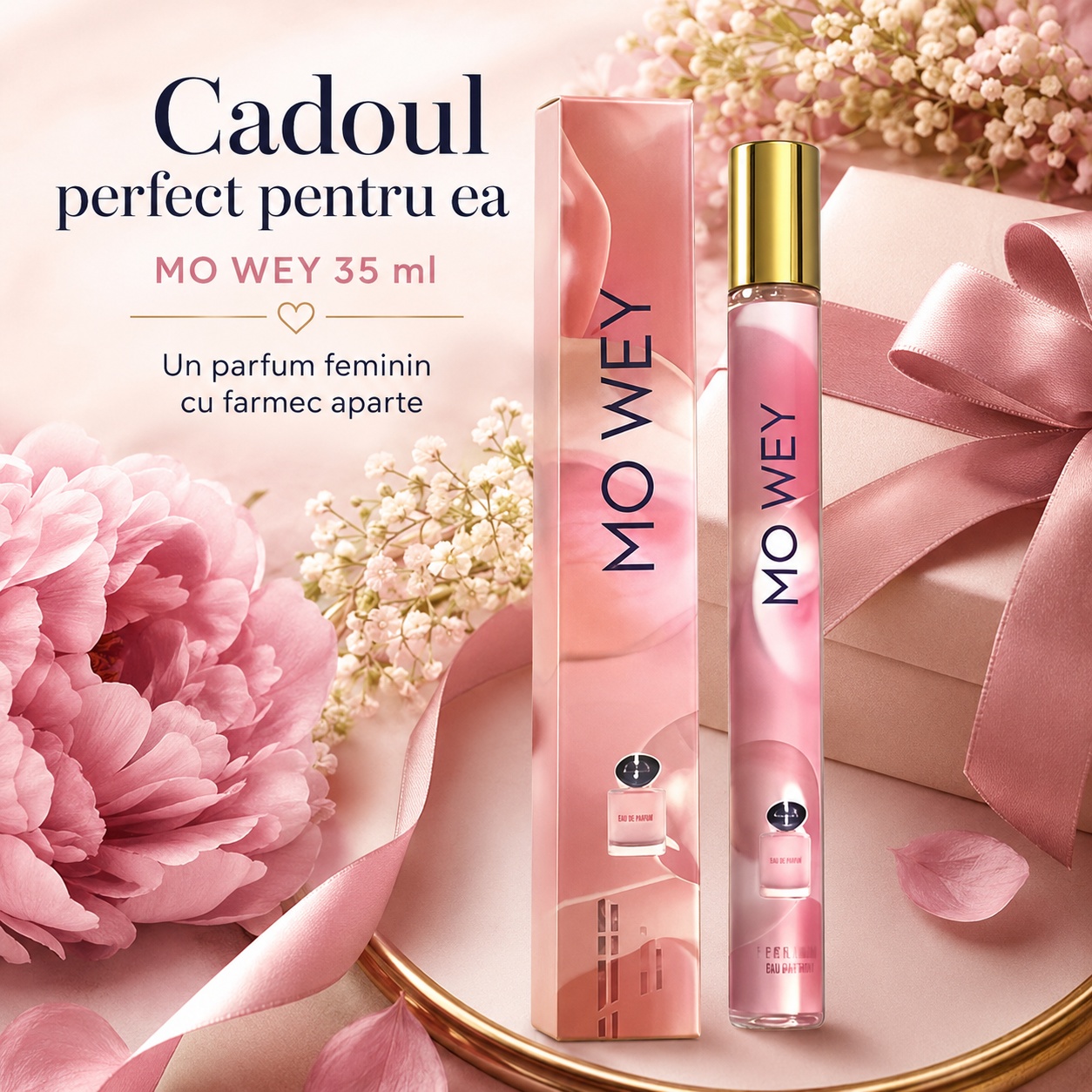 Mo Wey 35 ml cadoul perfect pentru ea, parfum feminin cu farmec aparte