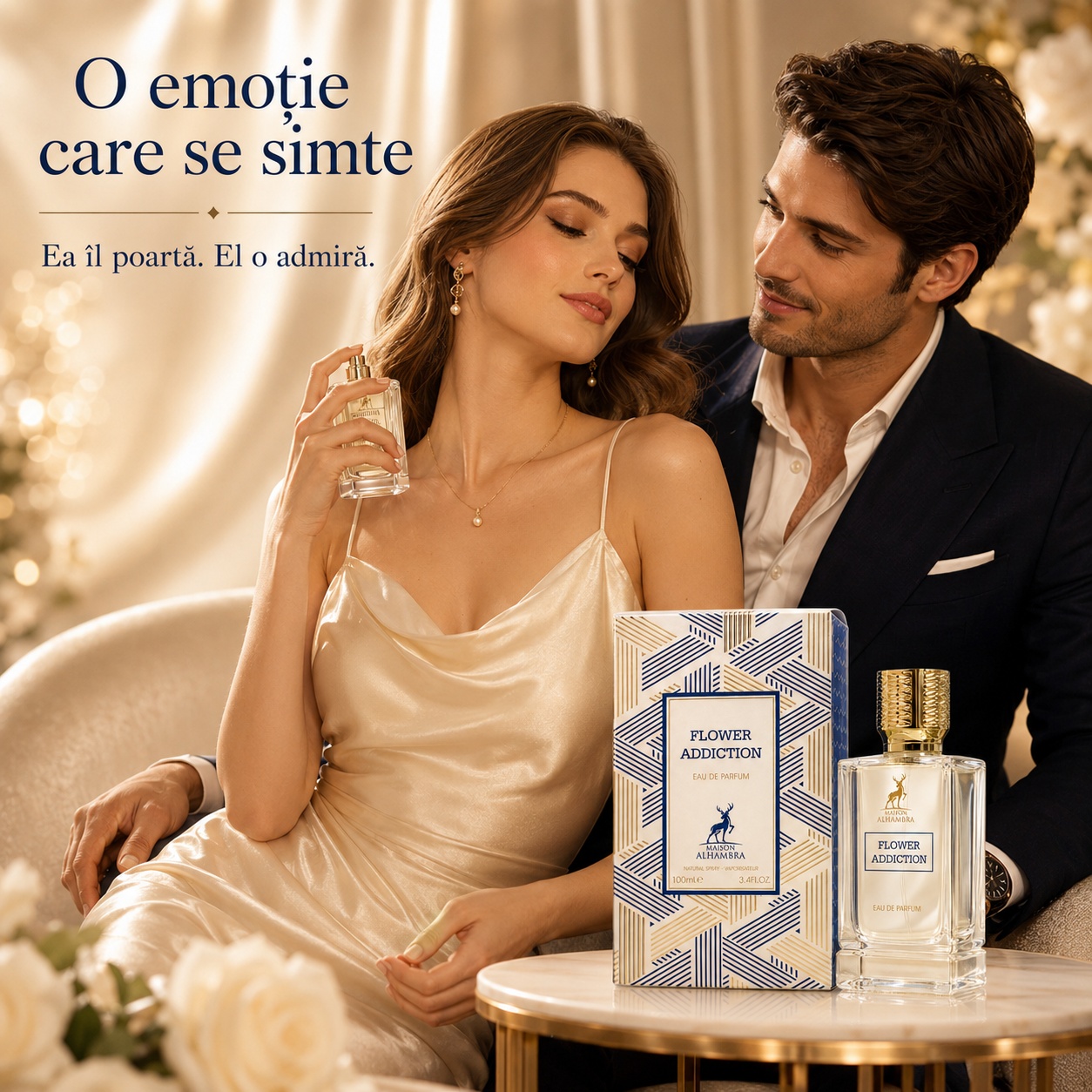 Alhambra Addiction Flower parfum damă floral fructat pentru momente elegante