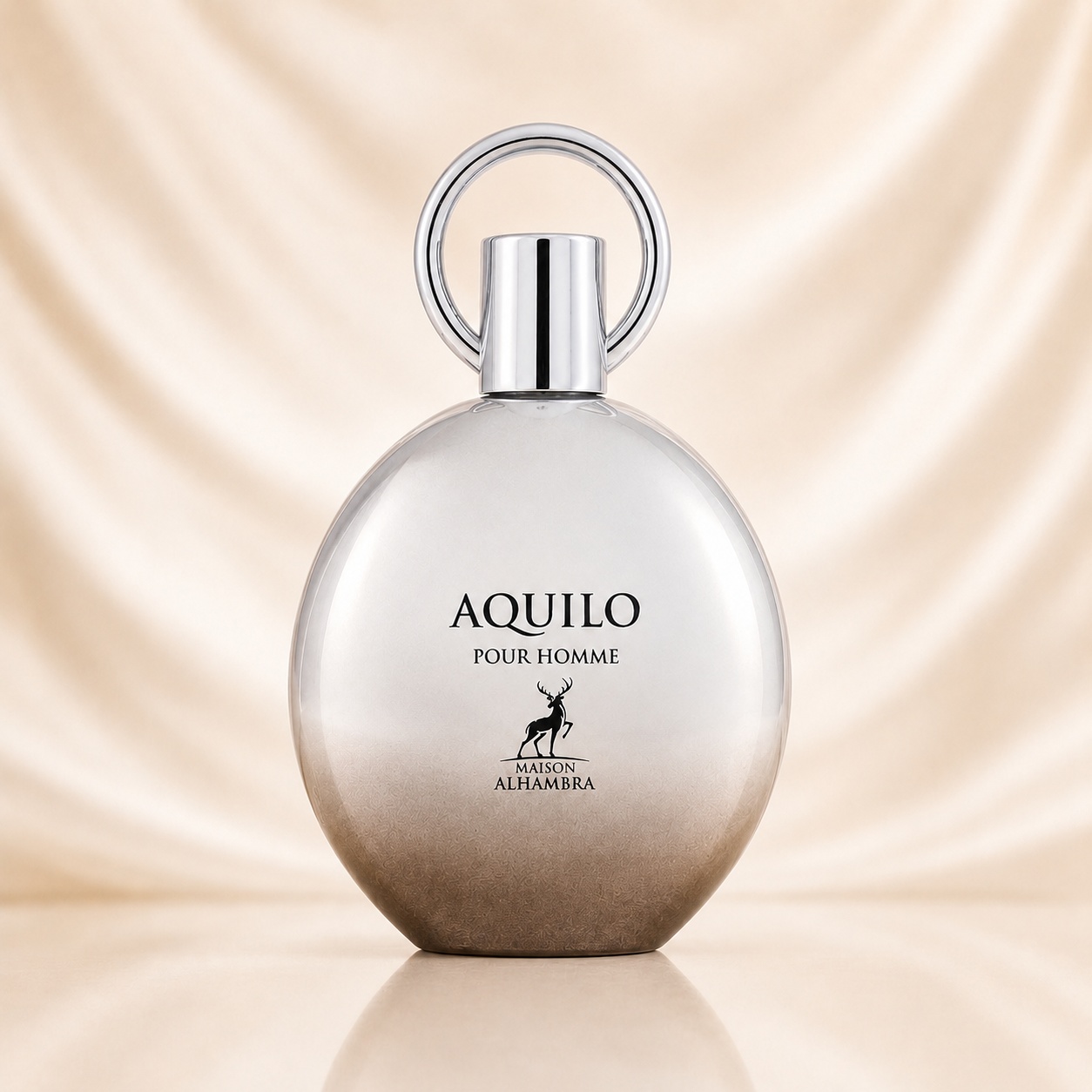 Sticlă parfum Alhambra Aquilo Pour Homme Maison Alhambra 100 ml pe fundal premium