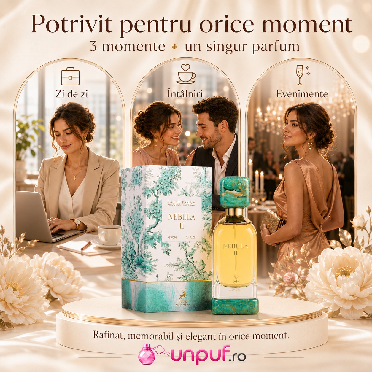 Alhambra Nebula II parfum potrivit pentru zi de zi &icirc;nt&acirc;lniri evenimente și momente speciale