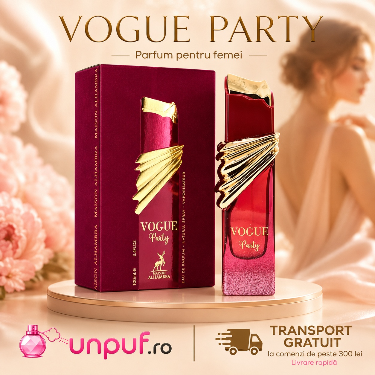 Alhambra Vogue Party parfum pentru femei, dulce, glamour, feminin și persistent