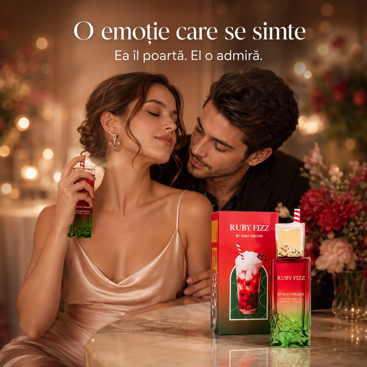 Gulf Orchid Ruby Fizz parfum unisex potrivit pentru momente romantice și apariții elegante